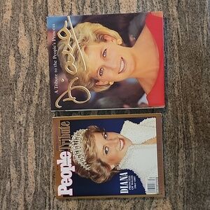 Vintage Princess Diana Magazine and Book